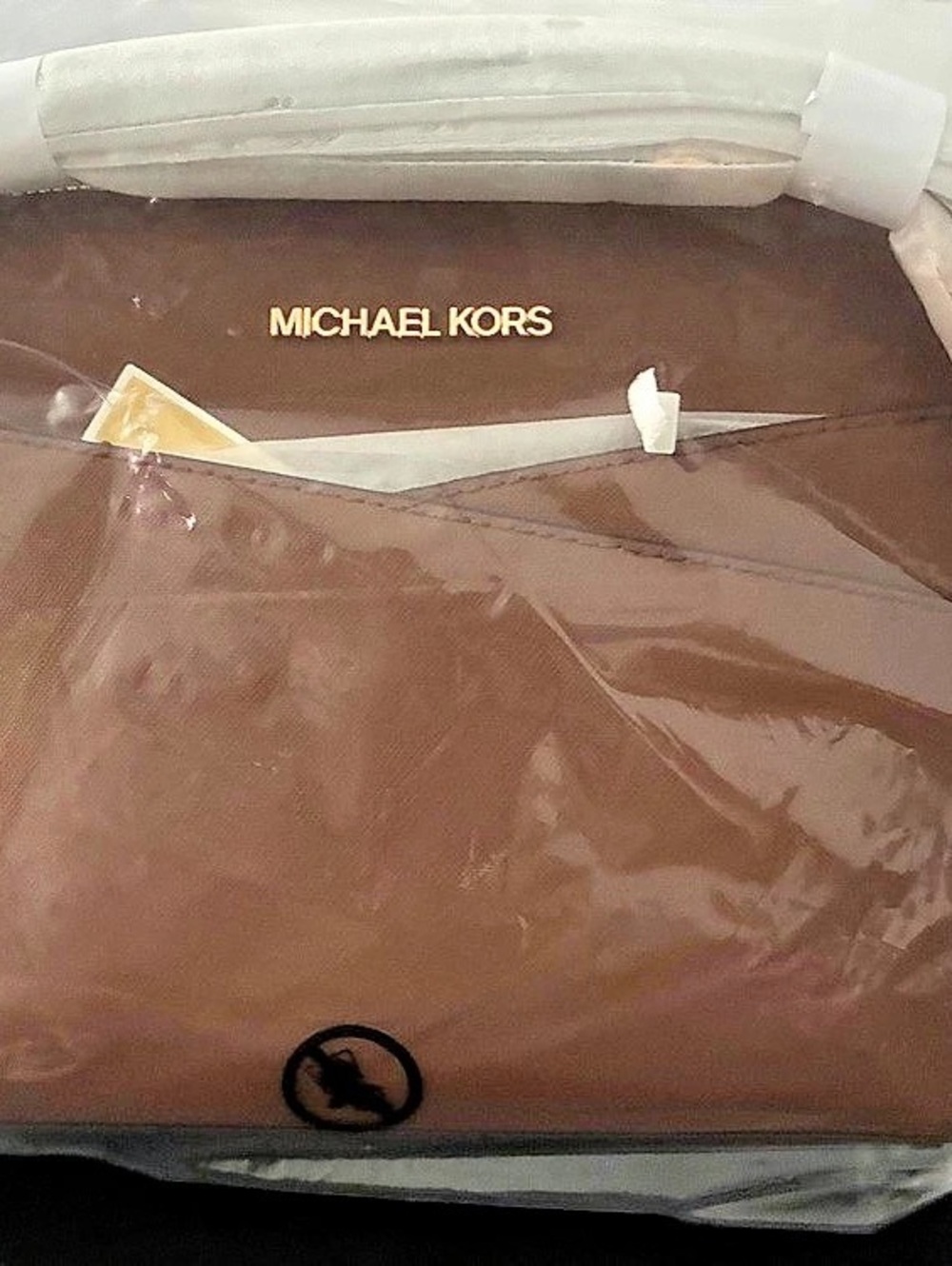 Michael Kors Jet Set Travel Medium Dome Crossbody Bag Brown Crossbody Bag NWT